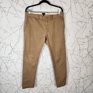 J. Crew Beige Khaki Cotton Broken In Slim Leg Chino Pants